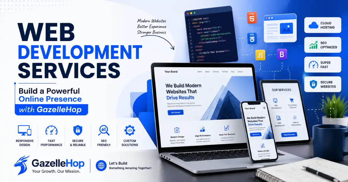 Web Development Services: Build a Powerful Online Presence with GazelleHop